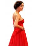 Floor-length One Sleeve Pleated Chiffon Long Prom Dresses