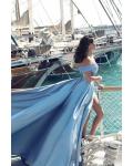  Ball Gown Off-the-shoulder Short Sleeve Ruching Court Train Long Satin Prom Dresses