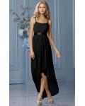 High Low Natural None A-line Sleeveless Chiffon Bridesmaid Dresses