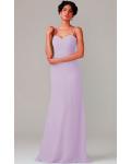 A-line Natural Sweetheart Chiffon None Bridesmaid Dresses