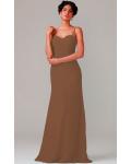 A-line Natural Sweetheart Chiffon None Bridesmaid Dresses