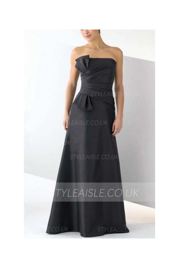 Princess Floor-length Zipper Strapless Natural Bridesmaid Dresses