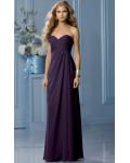 Zipper Sleeveless Floor-length Natural Sweetheart Bridesmaid Dresses
