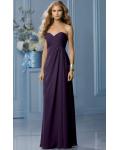 Zipper Sleeveless Floor-length Natural Sweetheart Bridesmaid Dresses