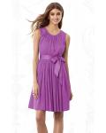 Sleeveless Jewel Knee-length None Chiffon Bridesmaid Dresses