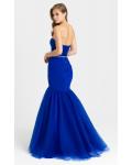  trumpet/mermaid strapless beading sequins floor-length tulle evening dresses