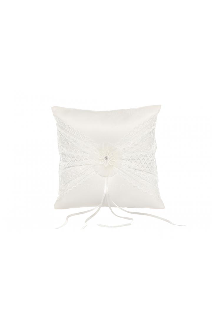 Delicate Wedding Rings Pillows Ivory 21*21CM