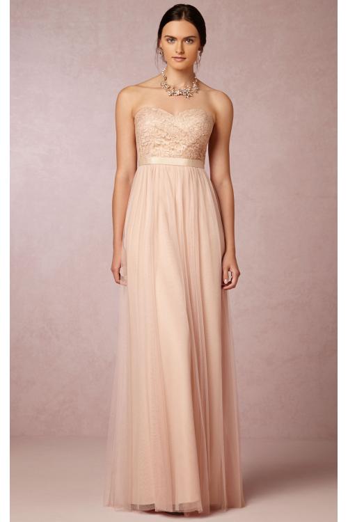 Sweetheart Sleeveless Tulle Empire A-line Bridesmaid Dresses