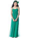 Chiffon Sleeveless Floor-length Spaghetti Straps A-line Bridesmaid Dresses