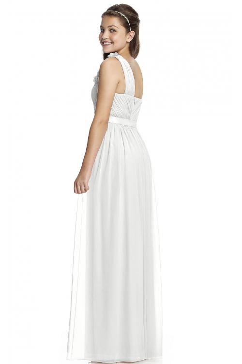 One Shoulder A-line Natural Chiffon Zipper Bridesmaid Dresses