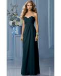 Zipper Sleeveless Floor-length Natural Sweetheart Bridesmaid Dresses