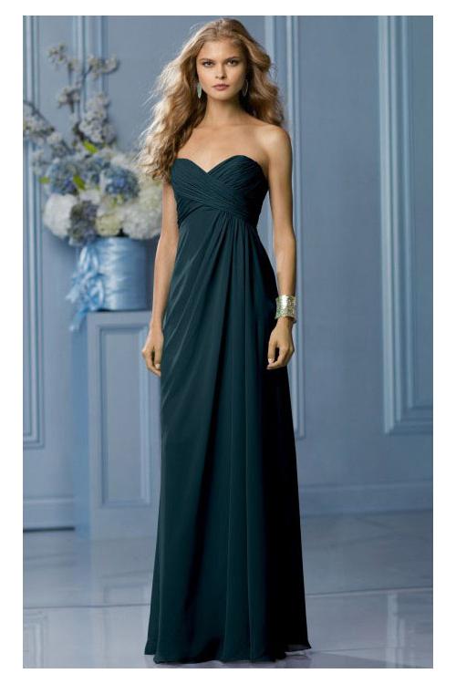 Zipper Sleeveless Floor-length Natural Sweetheart Bridesmaid Dresses