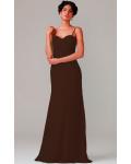 A-line Natural Sweetheart Chiffon None Bridesmaid Dresses