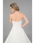  A-line Strapless Sequins Sweep/Brush Train Wedding Dresses