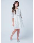 Knee-length Half sleeves Sequins Lace Flowergirl Dresses
