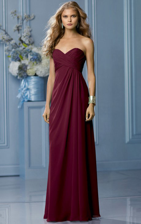 Zipper Sleeveless Floor-length Natural Sweetheart Bridesmaid Dresses