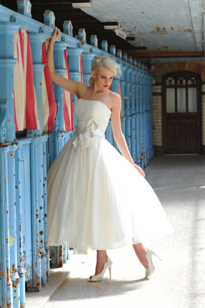 Strapless Lace overlay Bodice Ball Gown Taffeta Wedding Dress